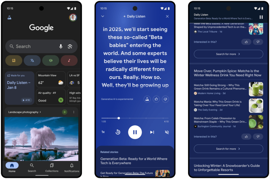 Google Introduces Daily Listen: A Personalized AI-Powered Podcast for News